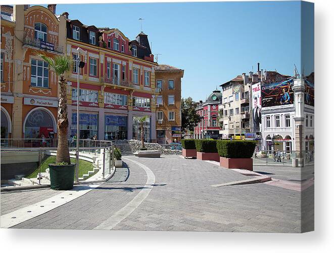 Plovdiv Canvas Print featuring the photograph The City of Seven Hills by Milena Ilieva