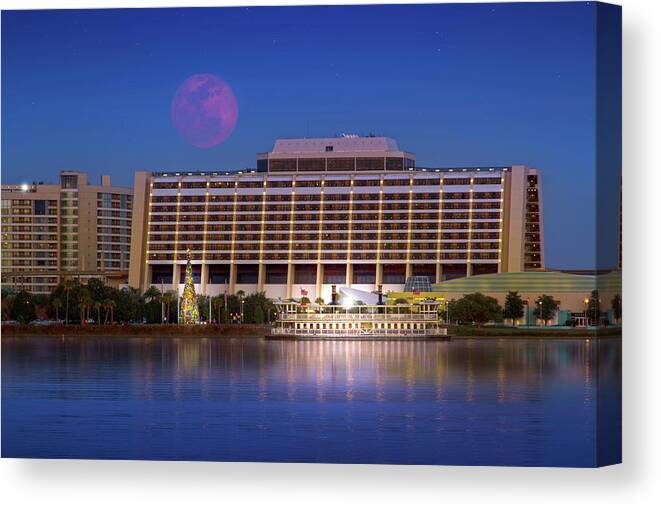 Wdw Canvas Print featuring the photograph The Contemporary Resort at Walt Disney World by Mark Andrew Thomas