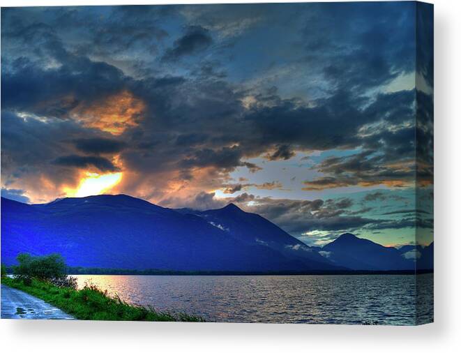 Kootenay Canvas Print featuring the photograph The Darkwoods And Kootenay Lake by Lawrence Christopher