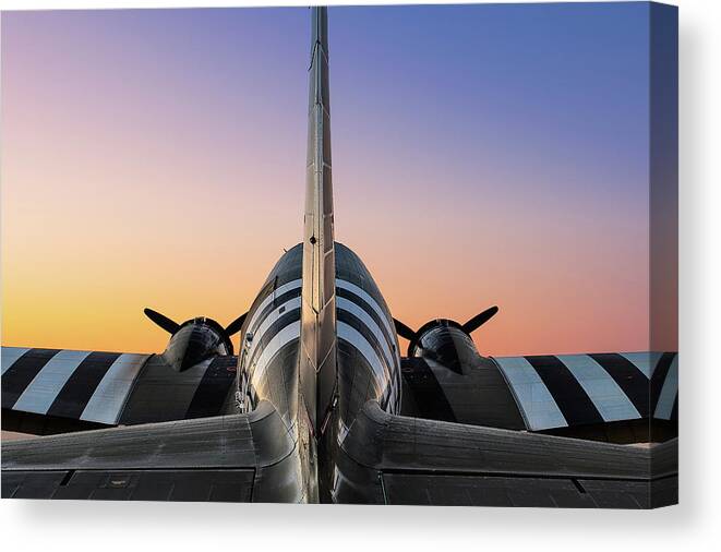 Aeroplane Canvas Print featuring the photograph The Dawn Of Victory by Jay Beckman