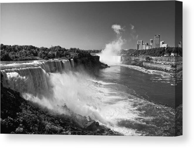 Amercian Falls Canvas Print featuring the photograph The Falls II by Kathi Isserman