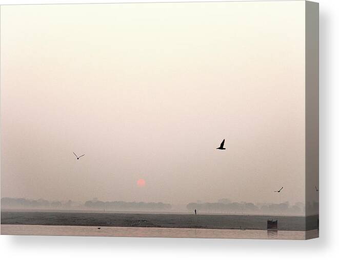 Ganges River Canvas Print featuring the photograph The Ganges I by Erika Gentry