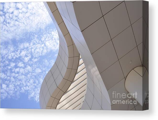 Clay Canvas Print featuring the photograph The Getty by Clayton Bruster