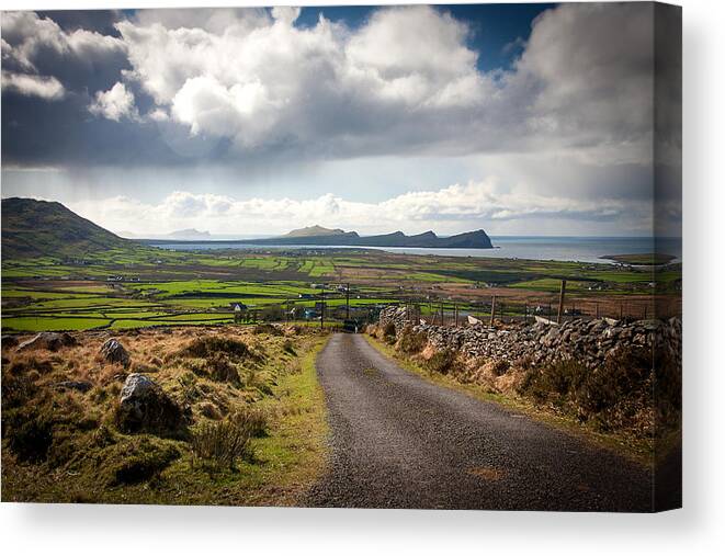 Dingle Canvas Print featuring the photograph The Giant And The Sisters by Mark Callanan