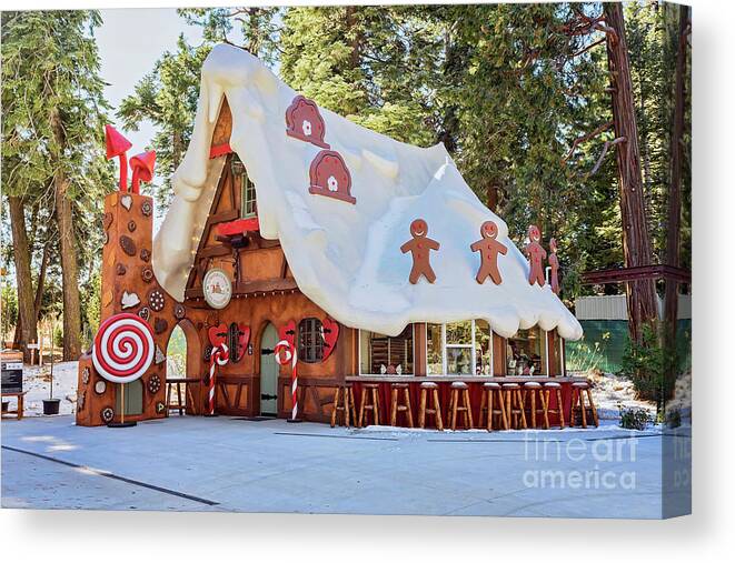 Gingerbread Canvas Print featuring the photograph The Gingerbread House by Eddie Yerkish
