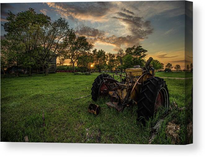 One Man's Trash Canvas Print featuring the photograph The good ol' days by Aaron J Groen