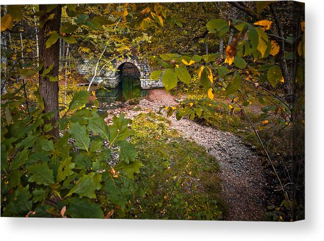  Landscapes Canvas Print featuring the photograph The Great Allegheny Passage by Linda Unger