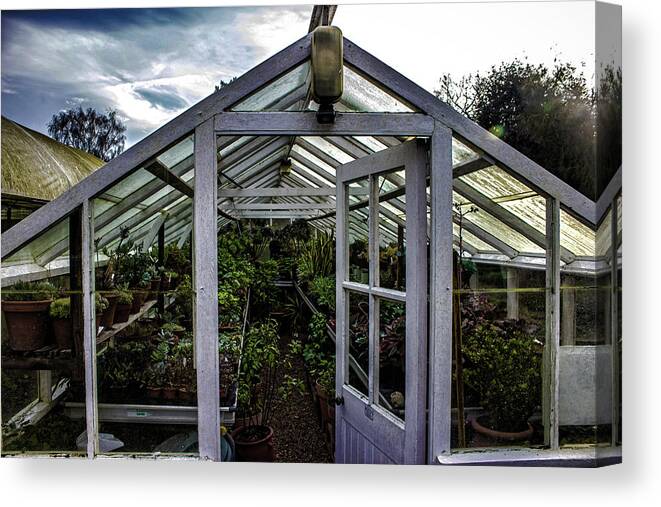 Greenhouse Canvas Print featuring the photograph The Greenhouse by Martin Newman
