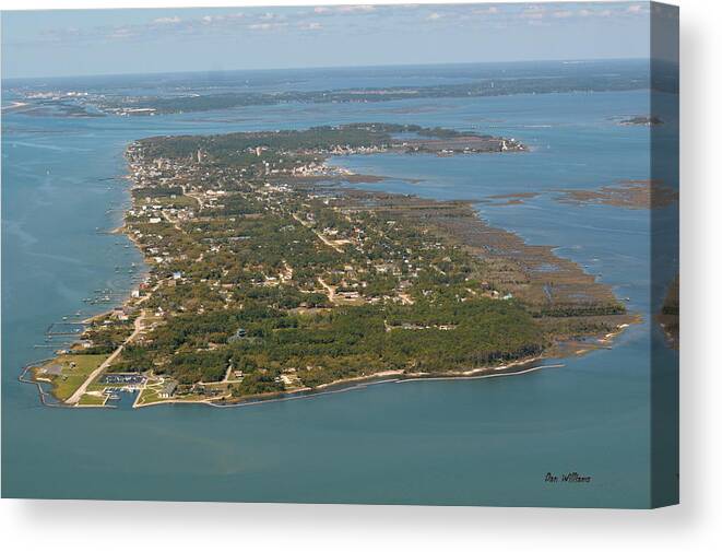 Harkers Island Canvas Print featuring the photograph The Island by Dan Williams
