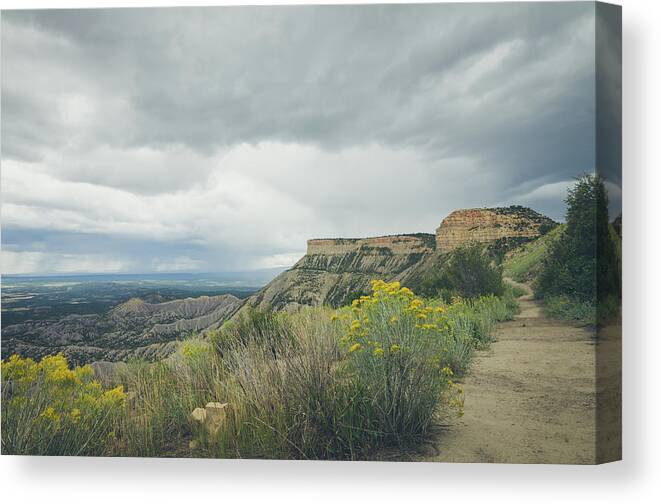 Landscape Canvas Print featuring the photograph The Knife's Edge by Margaret Pitcher