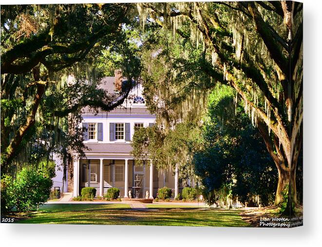 Legare-waring House Canvas Print featuring the photograph The Legare-Waring House At Charles Town Landing by Lisa Wooten