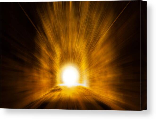 Lights Canvas Print featuring the photograph The Light at the End of the Tunnel by Pelo Blanco Photo