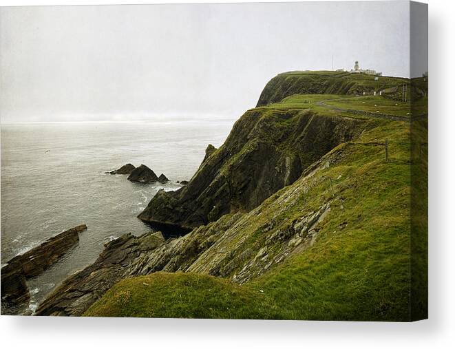 Lighthouse Canvas Print featuring the photograph The Light Between The Oceans by Lucinda Walter
