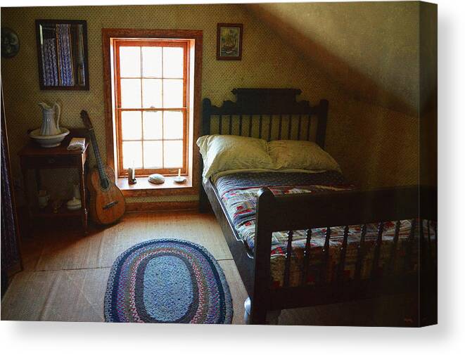 The Lighthouse Keepers Bedroom Canvas Print featuring the photograph The Lighthouse Keepers Bedroom - San Diego by Glenn McCarthy Art and Photography