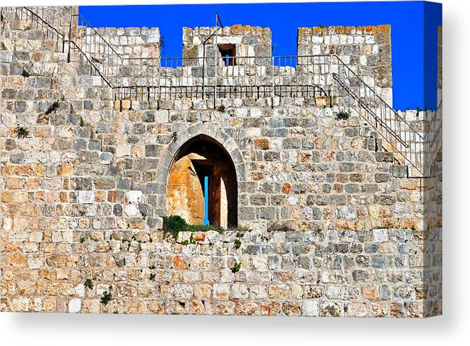 Wall Canvas Print featuring the photograph The Old Wall by Lydia Holly