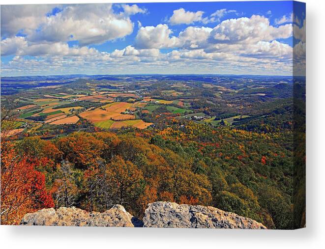 The Pinnacle On Pa At Canvas Print featuring the photograph The Pinnacle on PA AT by Raymond Salani III