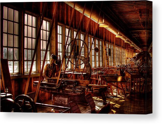 David Patterson Canvas Print featuring the photograph The Red Barn of the Boeing Company IV by David Patterson
