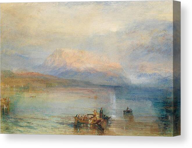 William Turner Canvas Print featuring the painting The Red Rigi by William Turner