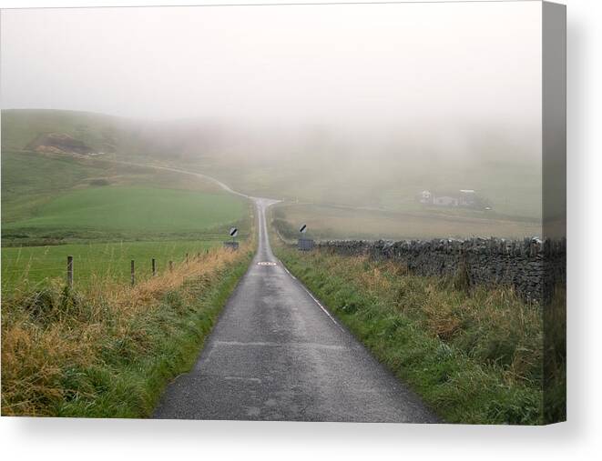 Scottish Canvas Print featuring the photograph The Road Leads Back To You by Lucinda Walter