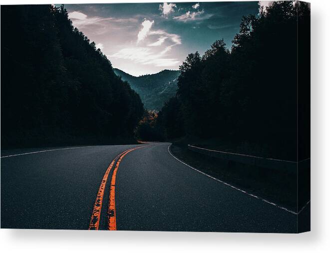 Road Canvas Print featuring the photograph The Road by Unsplash