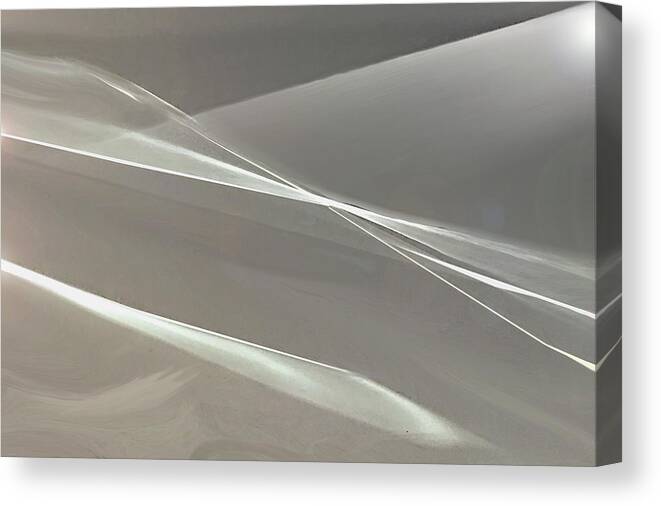 Abstract Canvas Print featuring the digital art A Rush of Wings by Gina Harrison