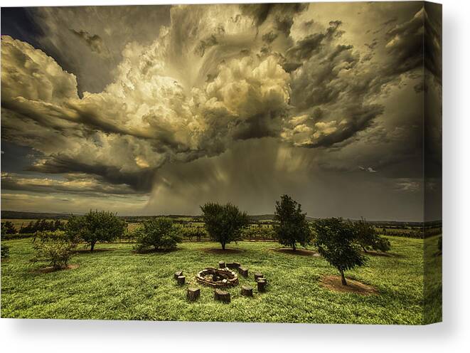 Weather Canvas Print featuring the photograph The Storm by Chris Cousins