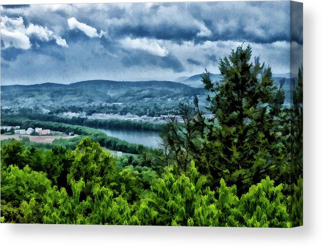 Williamsport Canvas Print featuring the photograph The Sun will Come Out - Tomorrow by Monroe Payne