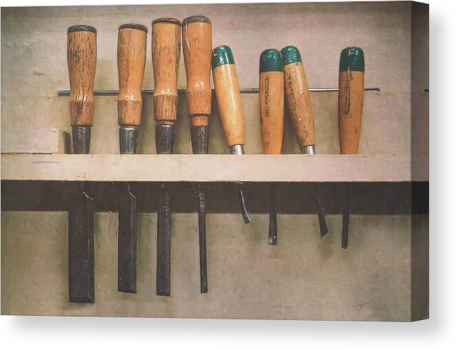 Chisel Canvas Print featuring the photograph The Tools of the Trade by Scott Norris
