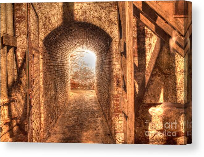 Biddeford Canvas Print featuring the photograph The tunnel by David Bishop