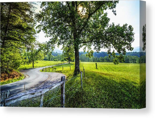 Appalachia Canvas Print featuring the photograph The Valley at Cades Cove by Debra and Dave Vanderlaan