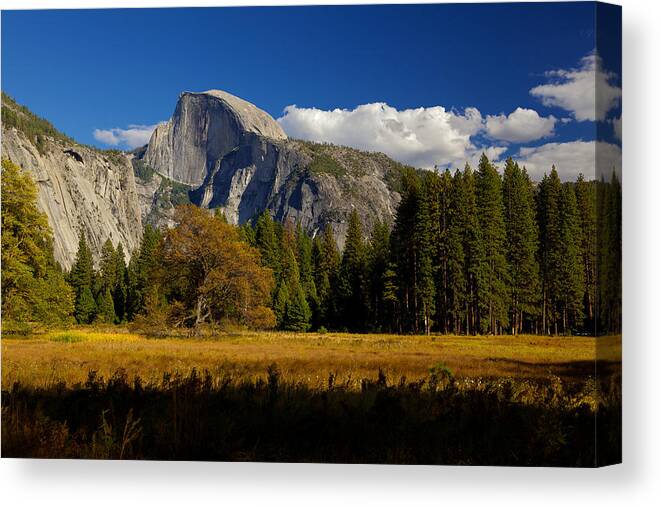 Yosemite Canvas Print featuring the photograph The Valley by Evgeny Vasenev