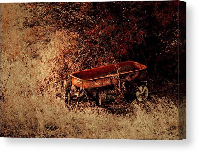 Wagon Canvas Print featuring the photograph The Wagon by Troy Stapek