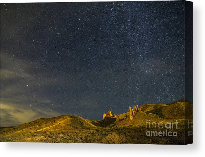 Witches Canvas Print featuring the photograph The Witches And The Big Dipper by Spencer Baugh