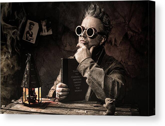 Steampunk Canvas Print featuring the photograph Things to consider - Steampunk - World domination by Gary Heller