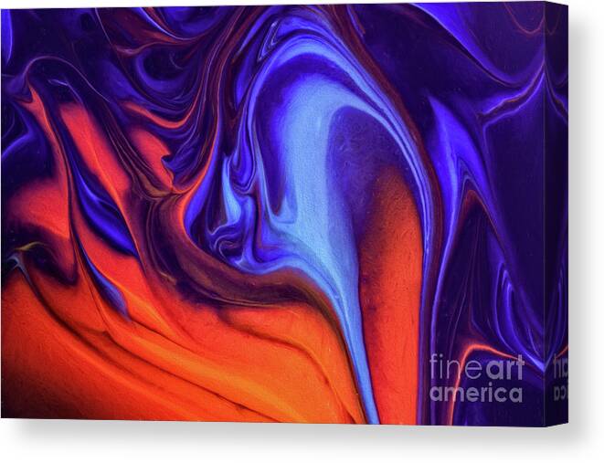 Abstract Canvas Print featuring the painting This Too Shall Pass by Patti Schulze