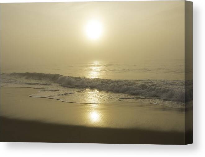 Landscape Canvas Print featuring the photograph Through the Fog I by Steven Ainsworth