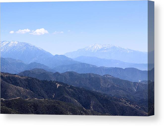 Through The San Bernardino Mountains Canvas Print featuring the photograph Through the San Bernardino Mountains by Viktor Savchenko