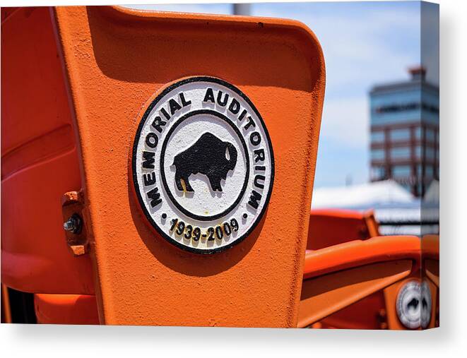 Buffalo Canvas Print featuring the photograph Throwback Seats by Nicole Lloyd