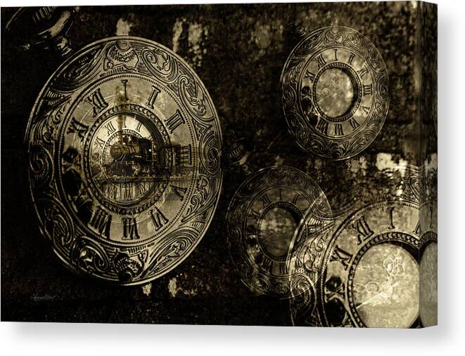 Sharon Popek Canvas Print featuring the photograph Time for the Train by Sharon Popek