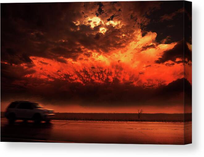 Riders Canvas Print featuring the photograph Riders On The Storm by Brian Gustafson