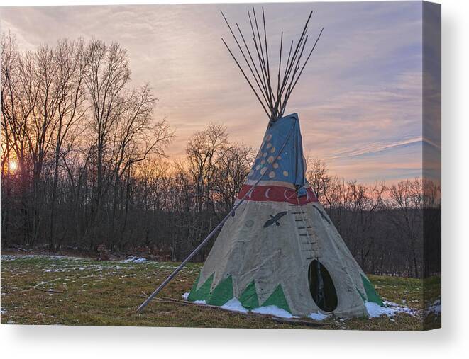 Orange County Land Trust Canvas Print featuring the photograph Tipi Sunset by Angelo Marcialis