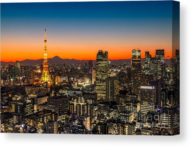 Tokyo Canvas Print featuring the photograph Tokyo 03 by Tom Uhlenberg