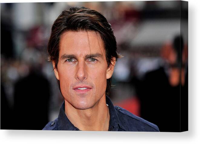 Tom Cruise Canvas Print featuring the digital art Tom Cruise by Maye Loeser