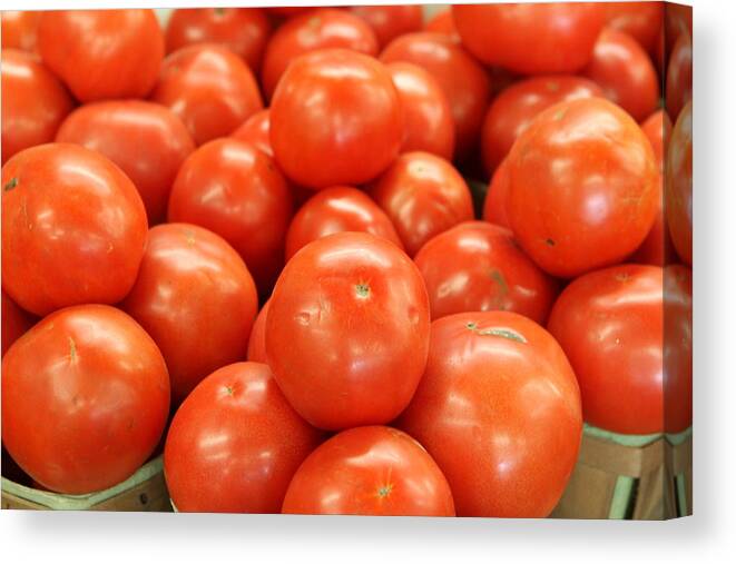 Food Canvas Print featuring the photograph Tomatoes 247 by Michael Fryd