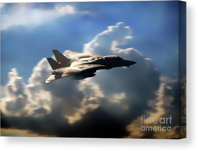 F14 Canvas Print featuring the digital art Top Cat by Airpower Art