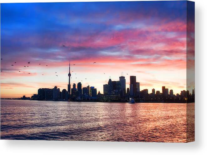 Toronto Canvas Print featuring the photograph Toronto Skyline by Tammy Wetzel