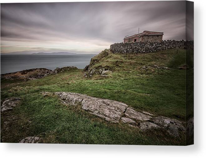 Torr Canvas Print featuring the photograph Torr Head by Nigel R Bell