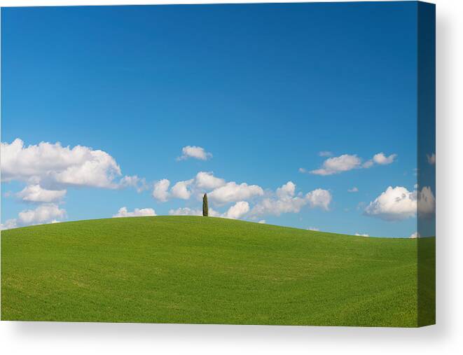 San Galgano Canvas Print featuring the photograph Toscana by Mirko Chessari