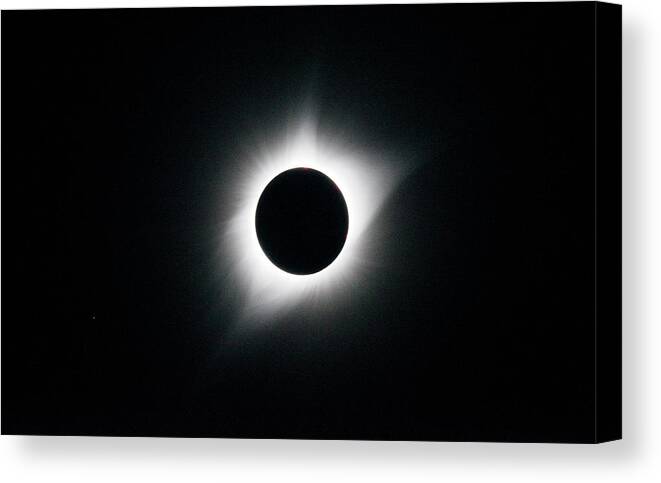 Space Canvas Print featuring the photograph Totality by Matt Swinden