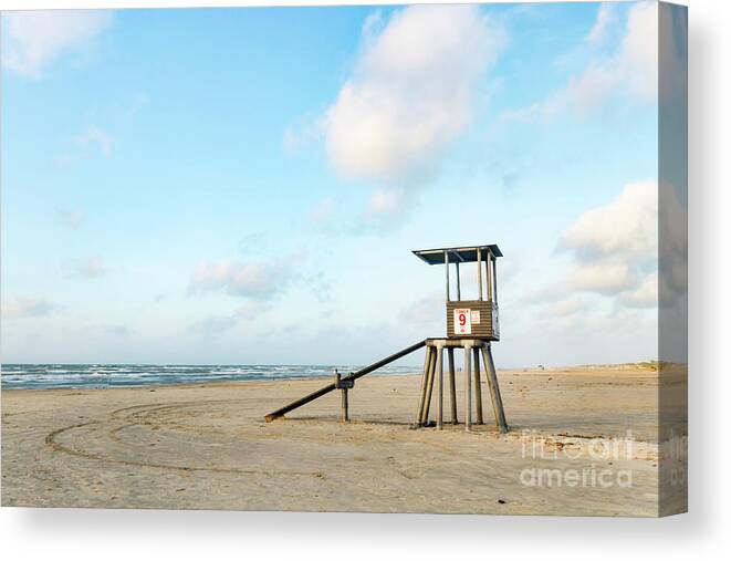 Lifeguard Canvas Print featuring the photograph Tower #9 by Ronda Kimbrow